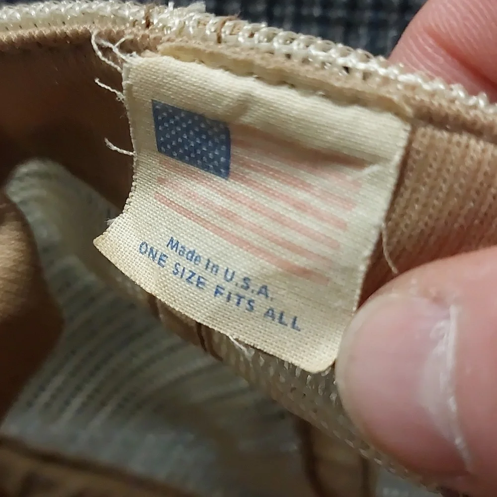 80s Vintage Leather John Deere 50 Series Snapback Trucker Hat. - Picture 3 of 4